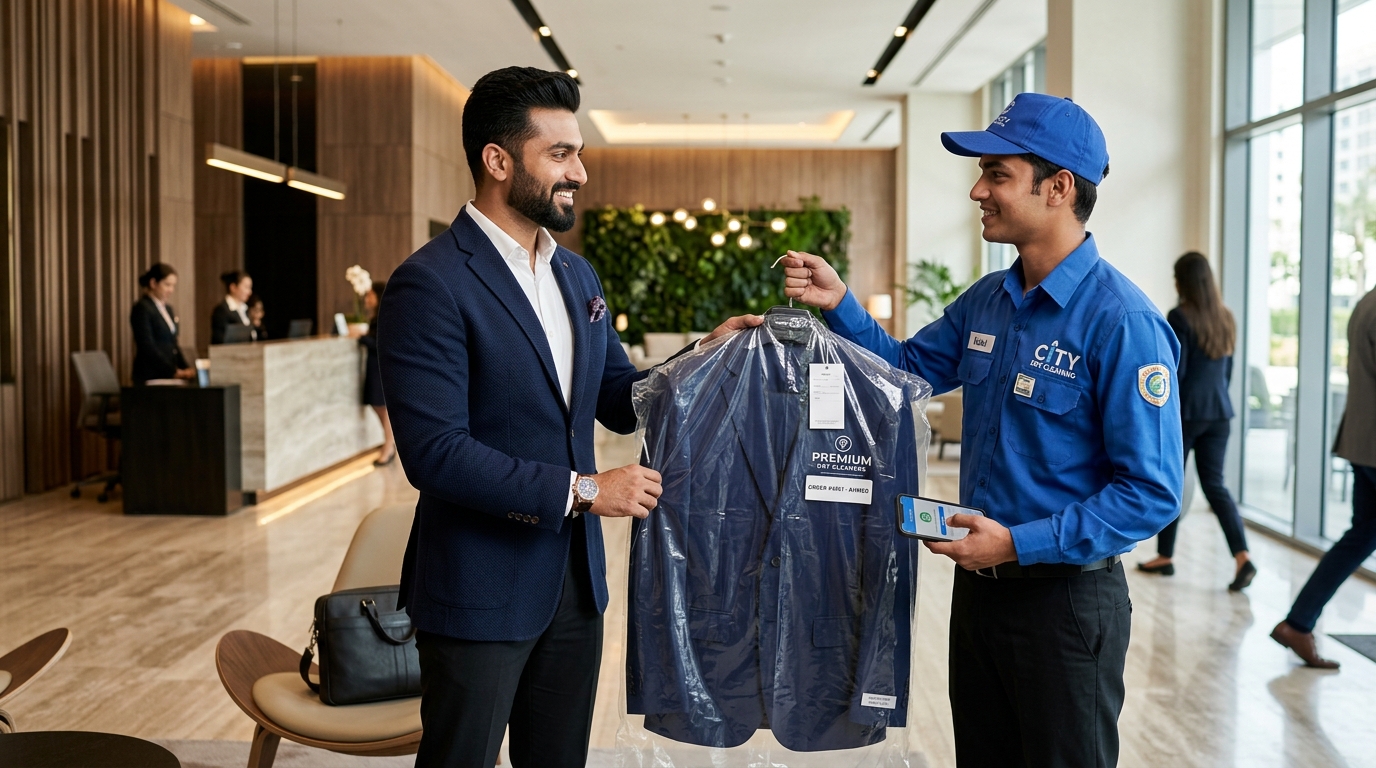 Doorstep pickup and delivery for customers with busy schedules